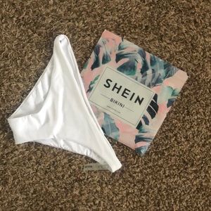 White bikini bottoms